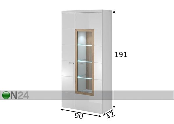 Шкаф-витрина Box in размеры