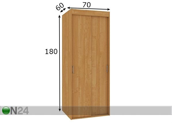 Шкаф-купе 70 cm размеры