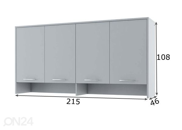 Шкаф настенный Lenart CONCEPT PRO размеры
