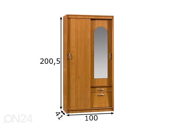 Шкаф платяной 100 cm размеры