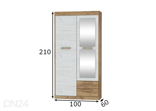 Шкаф платяной 100 cm размеры