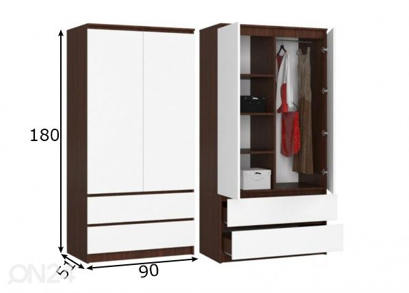 Шкаф платяной 90 cm размеры