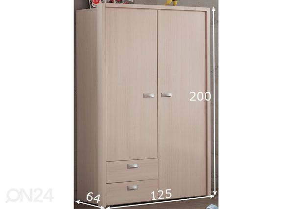 Шкаф платяной Louis K2 размеры