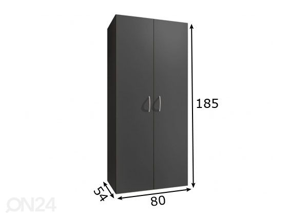Шкаф платяной MRK 649 80 cm размеры