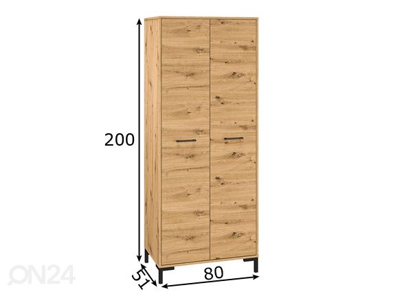 Шкаф платяной Porto 80 cm