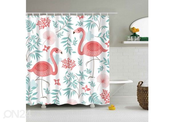 Штора для ванной Flamingo Flowers 150x180 cm