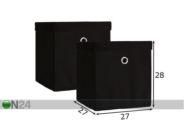Ящики с крышкой Boxas, 2 шт размеры