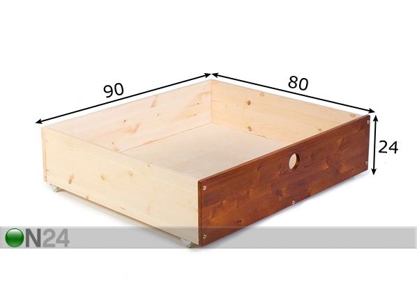 Ящик кроватный Kiku размеры