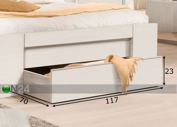 Ящик кроватный Moka 117x70 cm для кровати 160x200cm размеры