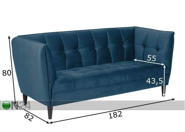 2,5-местный диван Jonna размеры