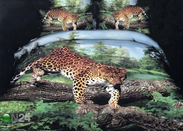 3D постельное белье Леопард на дереве