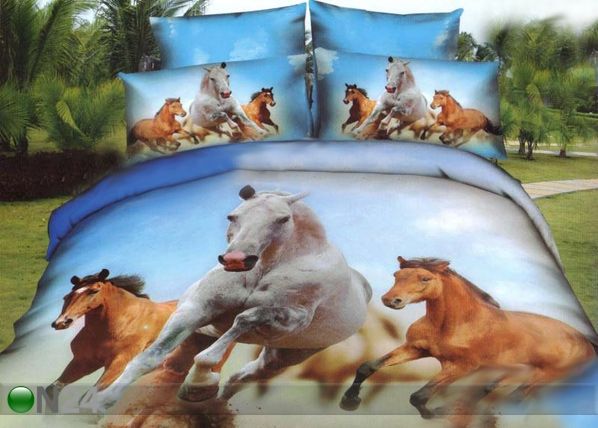 3D постельное белье Лошади