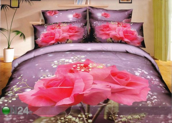 3D постельное белье Розовая Роза