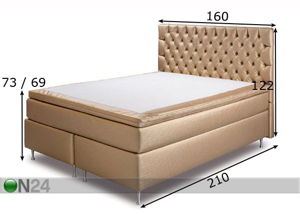 Comfort кровать Hypnos Buckingham 160x200 cm средний размеры