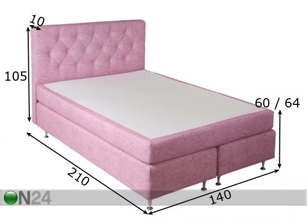 Comfort кровать Hypnos Harlekin 140x200 cm размеры
