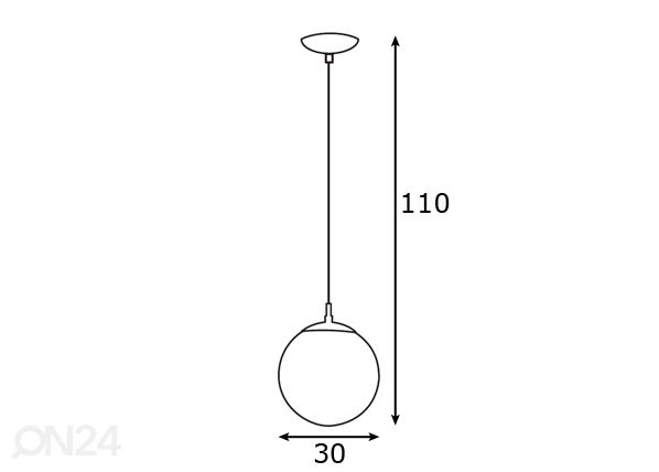 Eglo подвесной светильник Rondo Ø30 см размеры