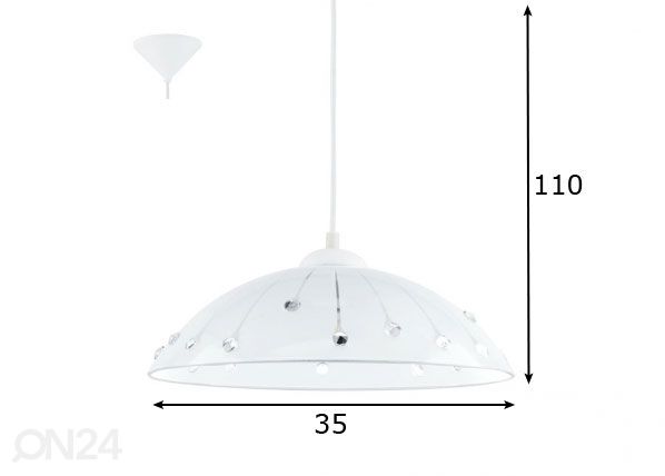 Eglo подвесной светильник Vetro размеры