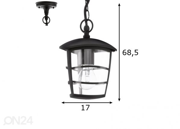 Eglo уличный светильник Aloria размеры