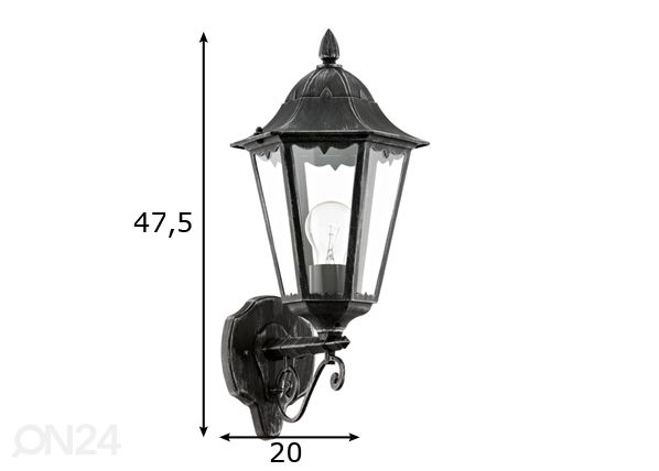 Eglo уличный светильник Navedo размеры