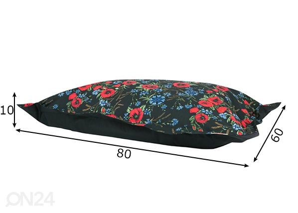Etno напольная подушка Muhu 60x80 cm размеры
