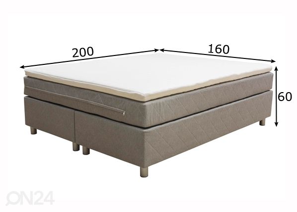 Hea une ABC континентальная кровать Jenki A 160x200 cm размеры