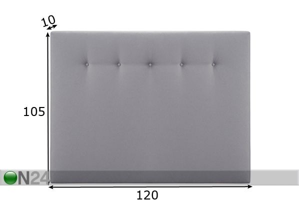 Hypnos изголовье кровати 120x105x10 cm размеры
