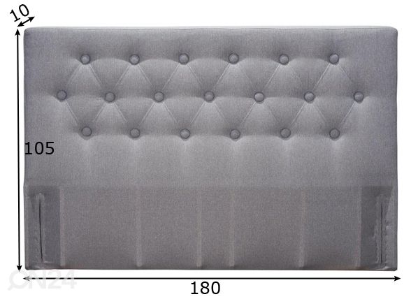 Hypnos изголовье кровати Hypnos Carl 180x105x10 cm размеры