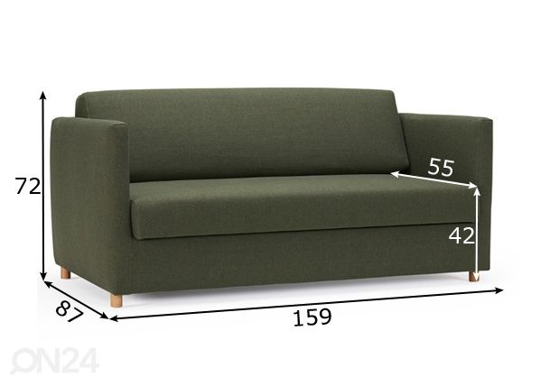Innovation диван-кровать Olan размеры