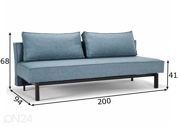 Innovation диван-кровать Sly размеры