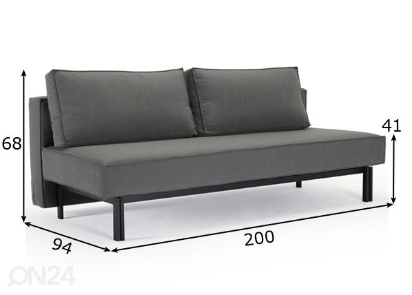 Innovation диван-кровать Sly размеры