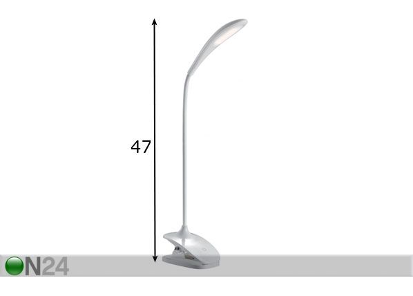 LED лампа с зажимом Bello размеры