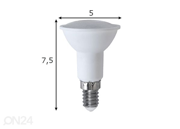 LED лампочка для точечного света E14 3,2 Вт размеры