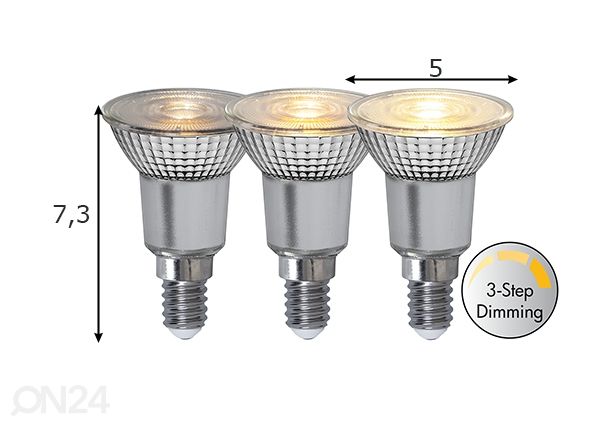LED лампочка для точечного света E14 4 Вт размеры
