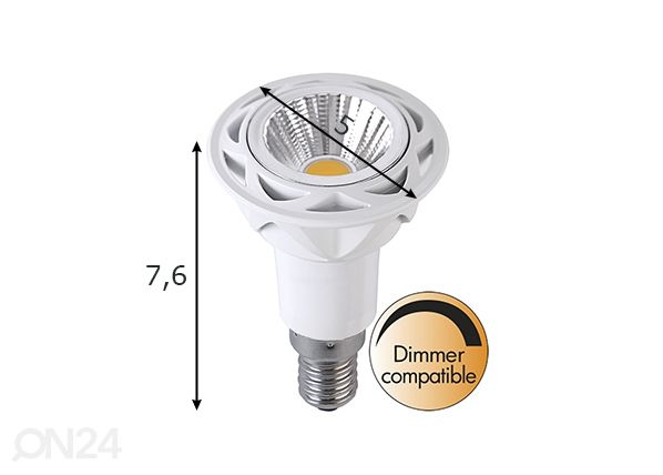 LED лампочка для точечного света E14 5,5 Вт размеры
