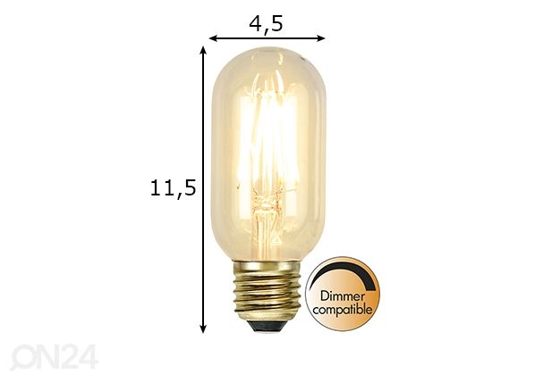 LED лампочка E27 1,6 Вт размеры
