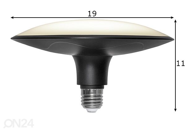 LED лампочка E27 25 Вт размеры