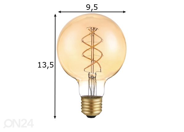 LED лампочка E27 5 Вт размеры
