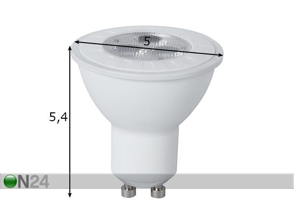 LED лампочка GU10 3,5 Вт размеры