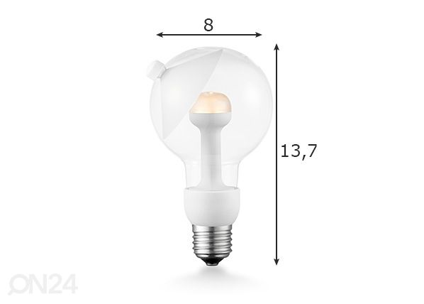 LED лампочка Move Me cone, E27, 3W размеры