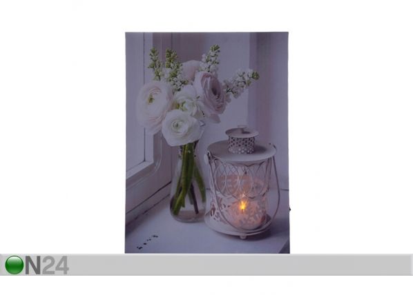 LED настенная картина Bouquet 40x30 см