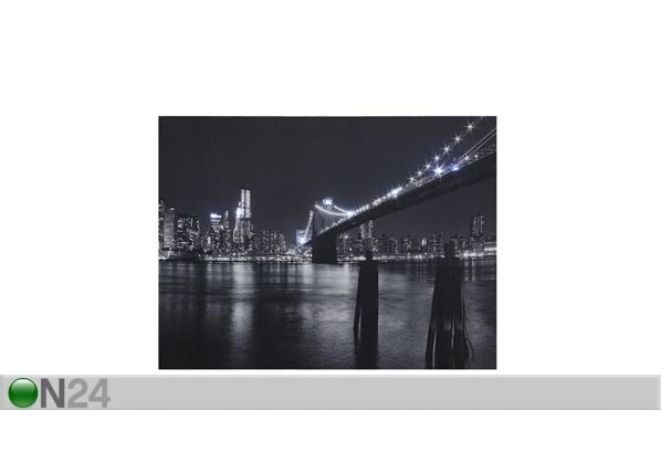 LED настенная картина Brooklyn bridge 40x30 см