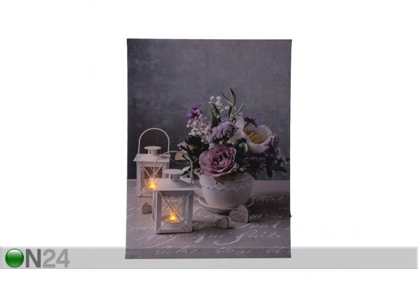LED настенная картина Flower Bouquet 30x40 см