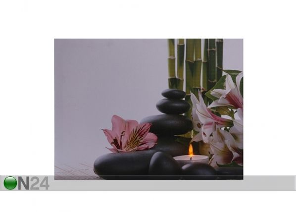 LED настенная картина Flowers & Pebbles 50x70 см