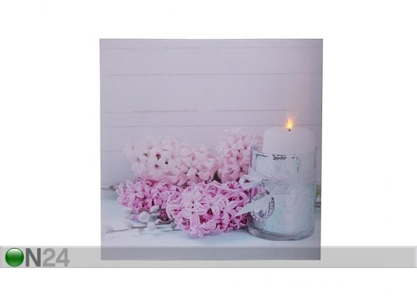 LED настенная картина Hyacinths 58x58 см