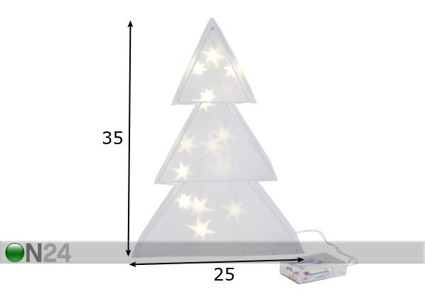LED рождественская декорация Tree 3D размеры