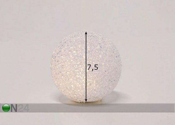 LED шар Ball Ø 7,5 см размеры
