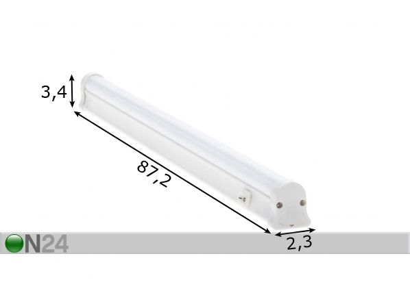 LED 12W реечный светильник (комплексного модельного ряда) размеры