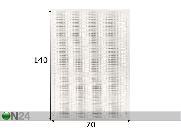 Narma newWeave® шенилловый ковер Esna white 70x140 cm размеры