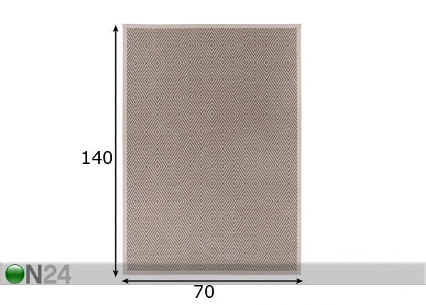 Narma newWeave® шенилловый ковер Kalana beige 70x140 cm размеры