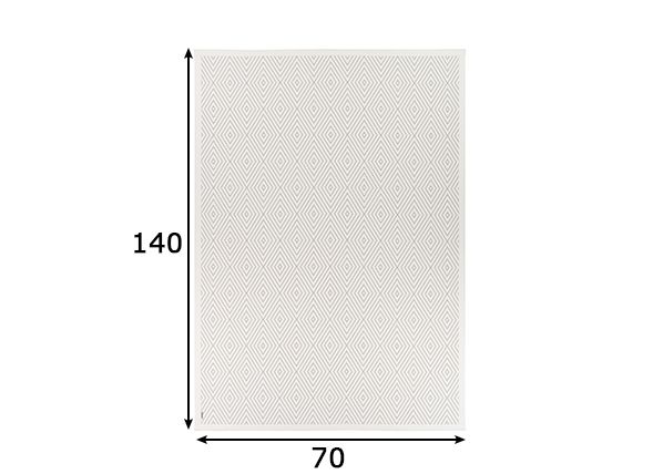 Narma newWeave® шенилловый ковер Kalana white 70x140 cm размеры
